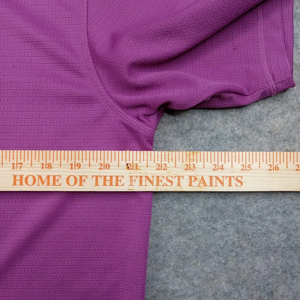 Adidas Golf Polo Shirt Mens Medium Purple Climalite‎ Performance Short Sleeve